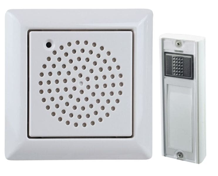GROTHE - UP- Funkgong Set, polarweiß 230 VAC, 13 Melodien