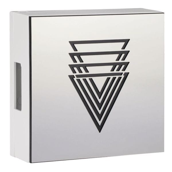 GROTHE - Zweiklang GONG 465A Bw/va-p, Quadro Polygon Edelstahloptik