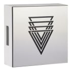 GROTHE - Zweiklang GONG 465A Bw/va-p, Quadro Polygon Edelstahloptik