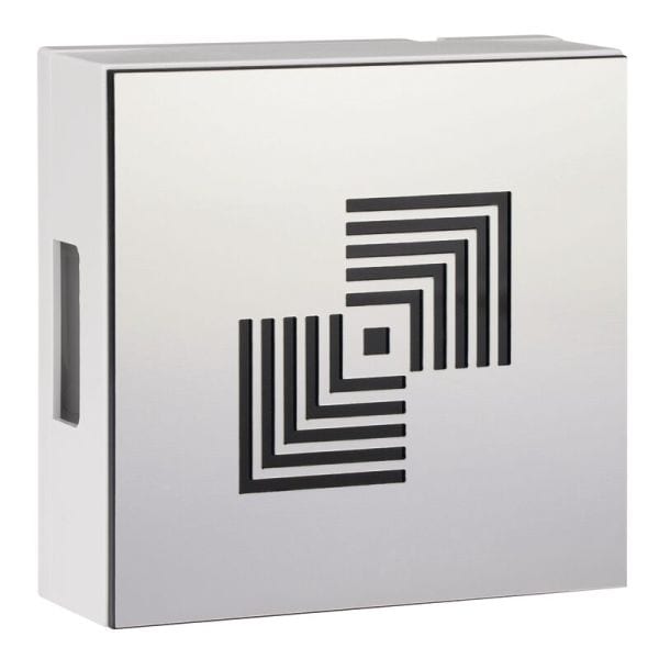 GROTHE - Zweiklang GONG 465A Bw/va-r, Quadro Retro Edelstahloptik