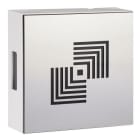 GROTHE - Zweiklang GONG 465A Bw/va-r, Quadro Retro Edelstahloptik