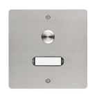 GROTHE - Etagenplatte Edelstahl V2A 1 We LED Namensschild, Unterputz