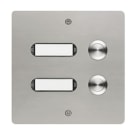 GROTHE - Etagenplatte Edelstahl  V2A 2 We LED Namensschild, Aufputz