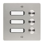 GROTHE - Etagenplatte Edelstahl  V2A 3 We LED Namensschild, Aufputz