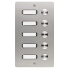 GROTHE - Etagenplatte Edelstahl V2A 5 We LED Namensschild, Aufputz