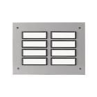 GROTHE - Etagenplatte ETA 844 EV1 2reihig, 8RT, ohne Up-Dose u. Soffitten