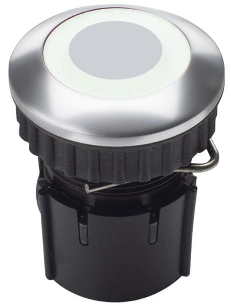 GROTHE - Klingeltaster LED, Knopf LED/weiß Hülse Aluminium (Typ PROTACT 240 LED)