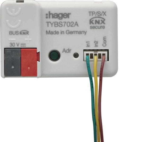 HAGER - Binäreingang 2-fach, KNX Secure, easy, Up