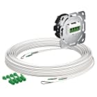 KAISER - Teiln.Anschl. Gf-TA E3S Connect 2xF, LC/APC DX, L=25m, Gf-GV, UP