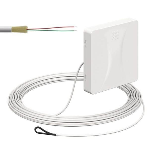 KAISER - Teilnehmeranschluss Gf-TA AP, 2xF, LC/APC DX, L=10m, Zul. innen