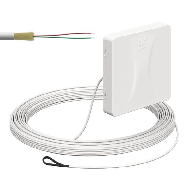KAISER - Teilnehmeranschluss Gf-TA AP, 2xF, LC/APC DX, L=15m, Zul. innen