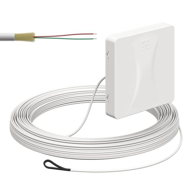 KAISER - Teilnehmeranschluss Gf-TA AP, 2xF, LC/APC DX, L=25m, Zul. innen