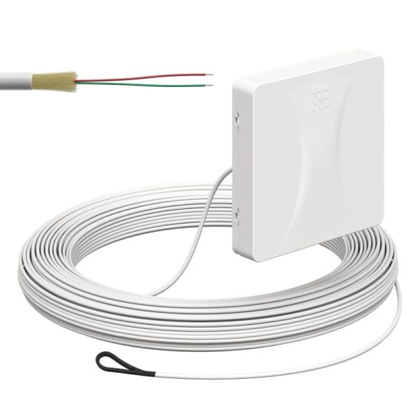 KAISER - Teilnehmeranschluss Gf-TA AP, 2xF, LC/APC DX, L=30m, Zul. innen