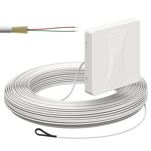 KAISER - Teilnehmeranschluss Gf-TA AP, 2xF, LC/APC DX, L=70m, Zul. innen