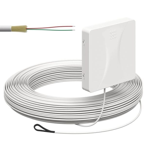 KAISER - Teilnehmeranschluss Gf-TA AP, 2xF, LC/APC DX, L=70m, Zul. unten