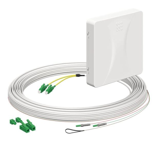 KAISER - Teiln.Anschl. Gf-TA E3S Connect 2xF, LC/APC DX, L=15m, HÜP, AP