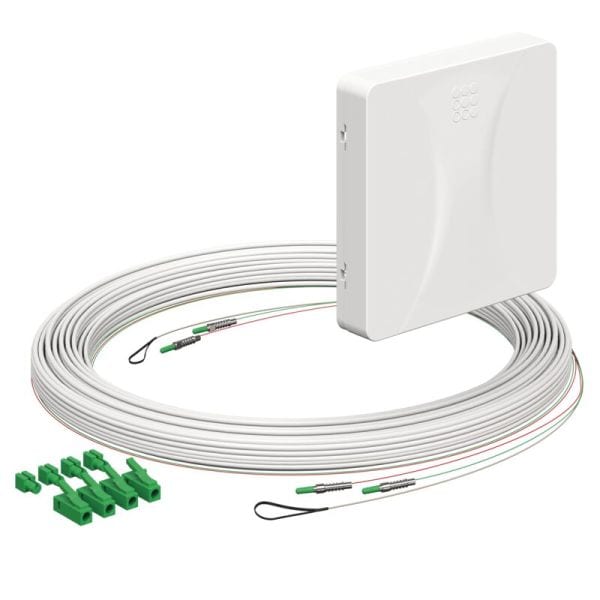 KAISER - Teiln.Anschl. Gf-TA E3S Connect 2xF, LC/APC DX, L=15m, Gf-GV, AP