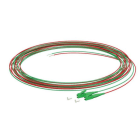 KAISER - Pigtail LC/APC SX, G.657.A2, 1,5 m, 2 Stk. (rot, grün)