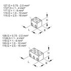 HKL - Anschlussklemme 3pol. Porzellan, Klemmbereich 1,0-4 mm²