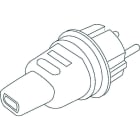 HKL - Stecker IP44 ohne Schutzkontak Illu-Flachleitung H05RNFH2-F2x1,5