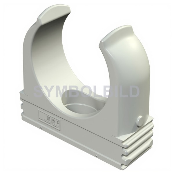 HKL - RO-Clip-Schelle M63 hellgrau VE = 25 Stk.
