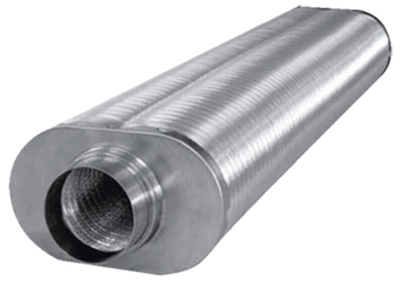 MAICO - Flacher Ovalrohrschalldämpfer 50mm Länge: 500 mm, Höhe: 175 mm, DN 125