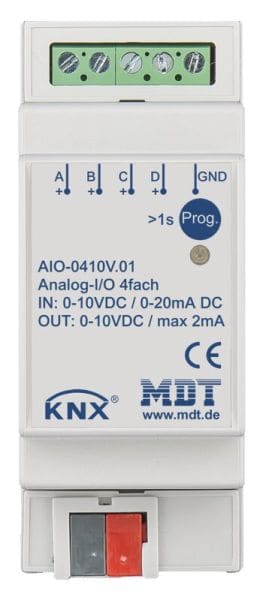 MDT - MDT KNX Analogmodul 0-10 V 4-fach REG
