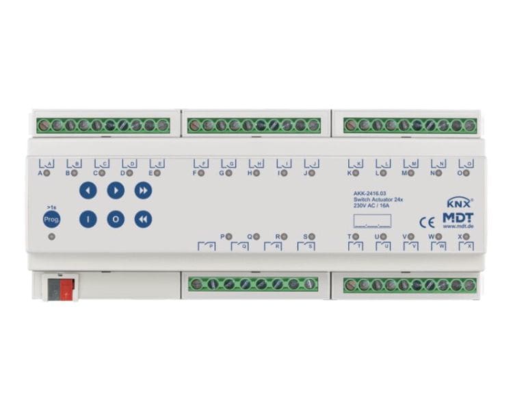 MDT - MDT KNX Schaltaktor 24-fach 16A REG