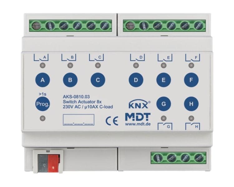 MDT - MDT KNX Schaltaktor C-Last 8-fach REG