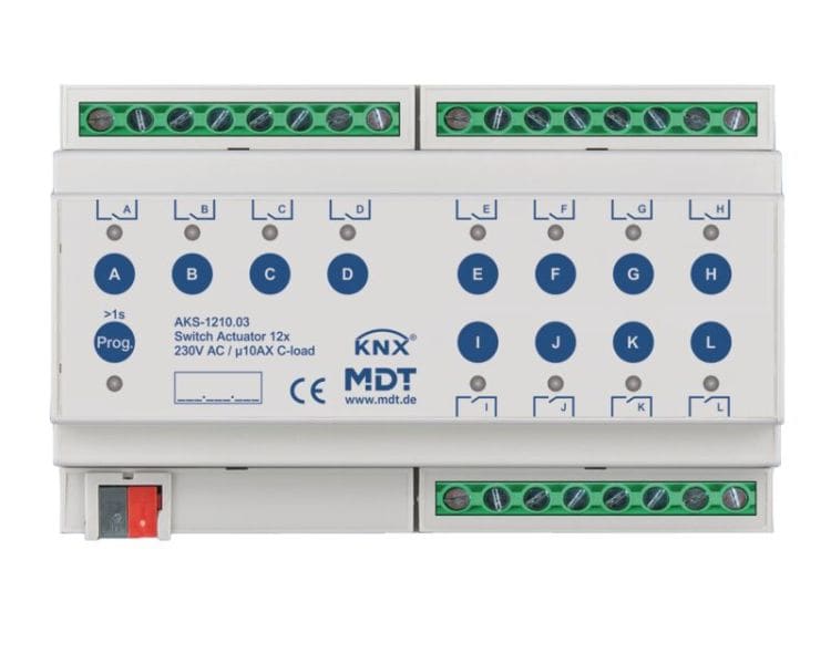 MDT - MDT KNX Schaltaktor C-Last 12-fach REG