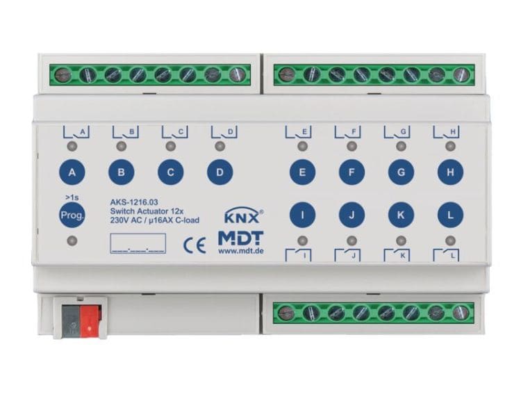 MDT - MDT KNX Schaltaktor C-Last 12-fach REG