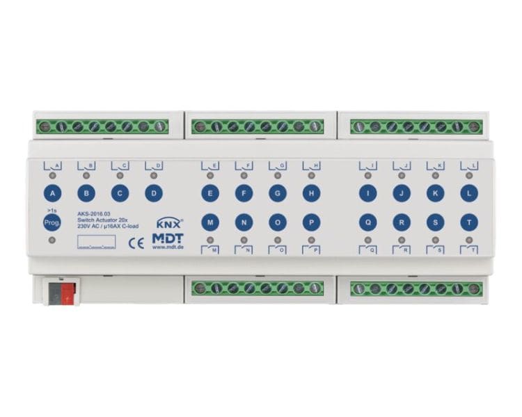 MDT - MDT KNX Schaltaktor C-Last 20-fach REG