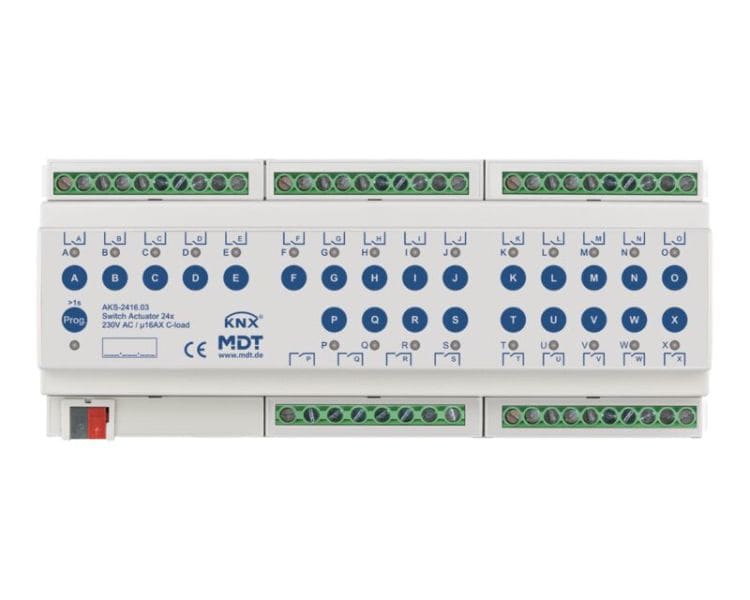 MDT - MDT KNX Schaltaktor C-Last 24-fach REG