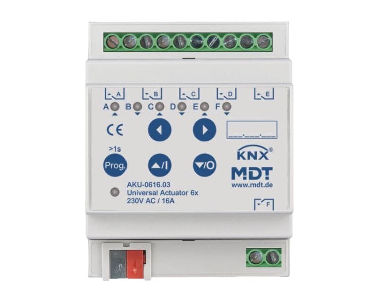 MDT - MDT KNX Schalt-/Jalousieaktor 6-/3-fach 16 A REG