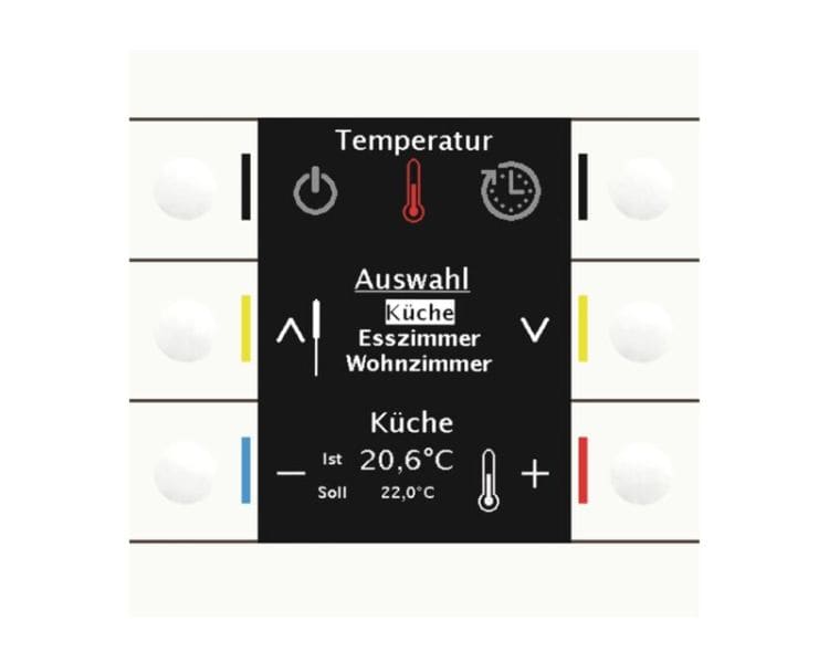 MDT - MDT KNX Bedienzentrale Smart 86 mit Farbdisplay reinweiß glänzend