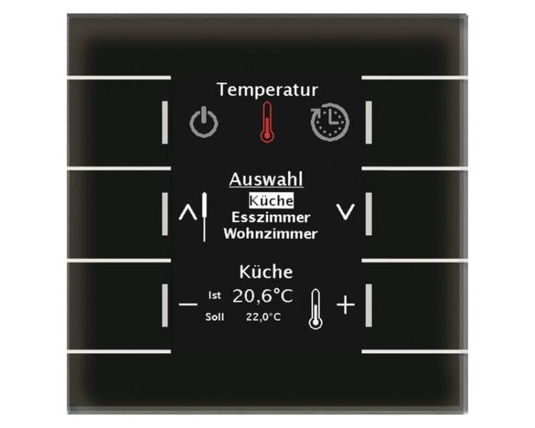 MDT - MDT KNX Glas Bedienzentrale Smart schwarz