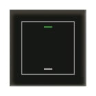 MDT - MDT KNX Glastaster II Light 1-fach RGBW, mit Temp., Glas schwarz, Neutral