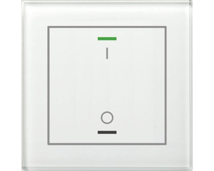 MDT - MDT KNX Glastaster II Light 1-fach RGBW, mit Temp., Weiß, Schalten