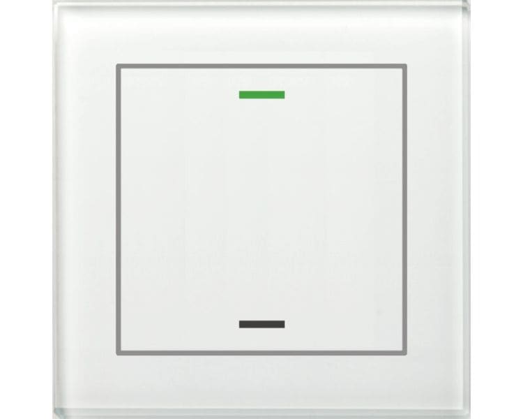 MDT - MDT KNX Glastaster II Light 1-fach RGBW, mit Temp., Weiß, Neutral
