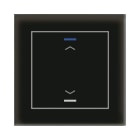 MDT - MDT KNX Glastaster II Light 1-fach RGBW, Glas schwarz, Jalousie
