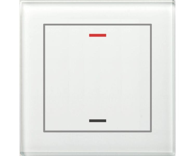 MDT - MDT KNX Glastaster II Light 1-fach RGBW, Glas weiß, Neutral