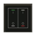 MDT - MDT KNX Glastaster II Light 2-fach RGBW, mit Temp., Glas schwarz, Schalten