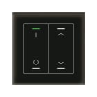 MDT - MDT KNX Glastaster II Light 2-fach RGBW, mit Temp., Glas schwarz, Sch./Jal.