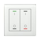 MDT - MDT KNX Glastaster II Light 2-fach RGBW, mit Temp., Glas weiß, Schalten