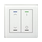 MDT - MDT KNX Glastaster II Light 2-fach RGBW, mit Temp., Glas weiß, Jal./Sch.