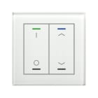 MDT - MDT KNX Glastaster II Light 2-fach RGBW, mit Temp., Glas weiß, Sch./Jal.