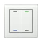 MDT - MDT KNX Glastaster II Light 2-fach RGBW, mit Temp., Glas weiß, Neutral