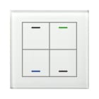 MDT - MDT KNX Glastaster II Light 4-fach weiß Up