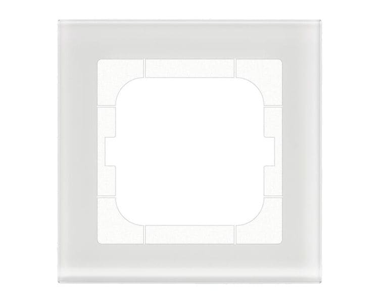 MDT - MDT Rahmen 1-fach 63 x 63 mm Glas weiß