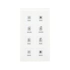 MDT - MDT KNX Glastaster 8-fach Plus mit Temperatursensor weiß